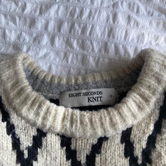 Grandpa-style Knit Chunky Sweater - Picture 4 of 5